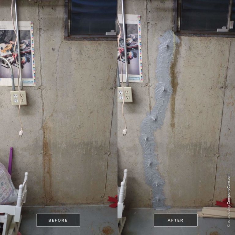 Crack injection process