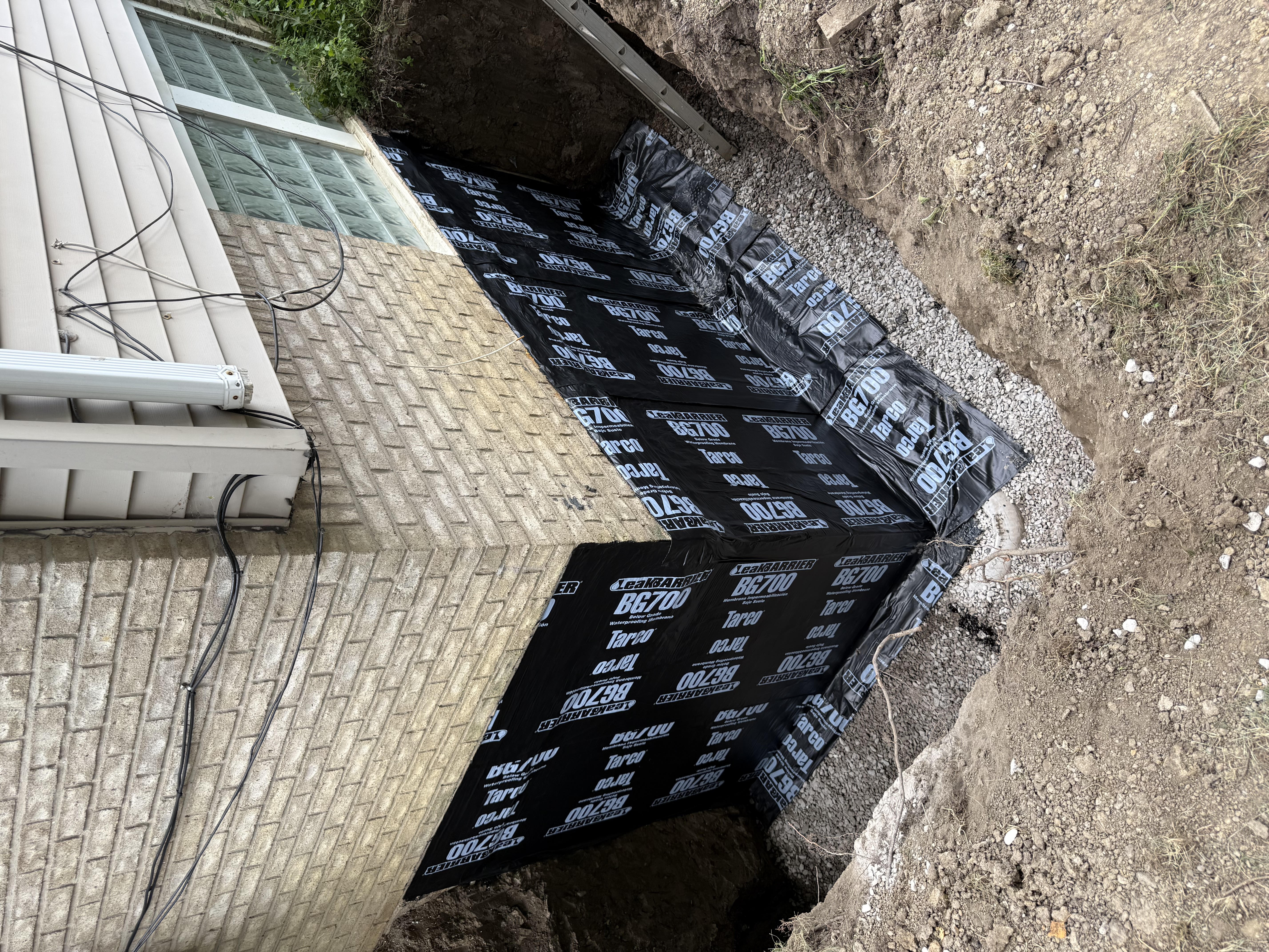 Exterior waterproofing membrane