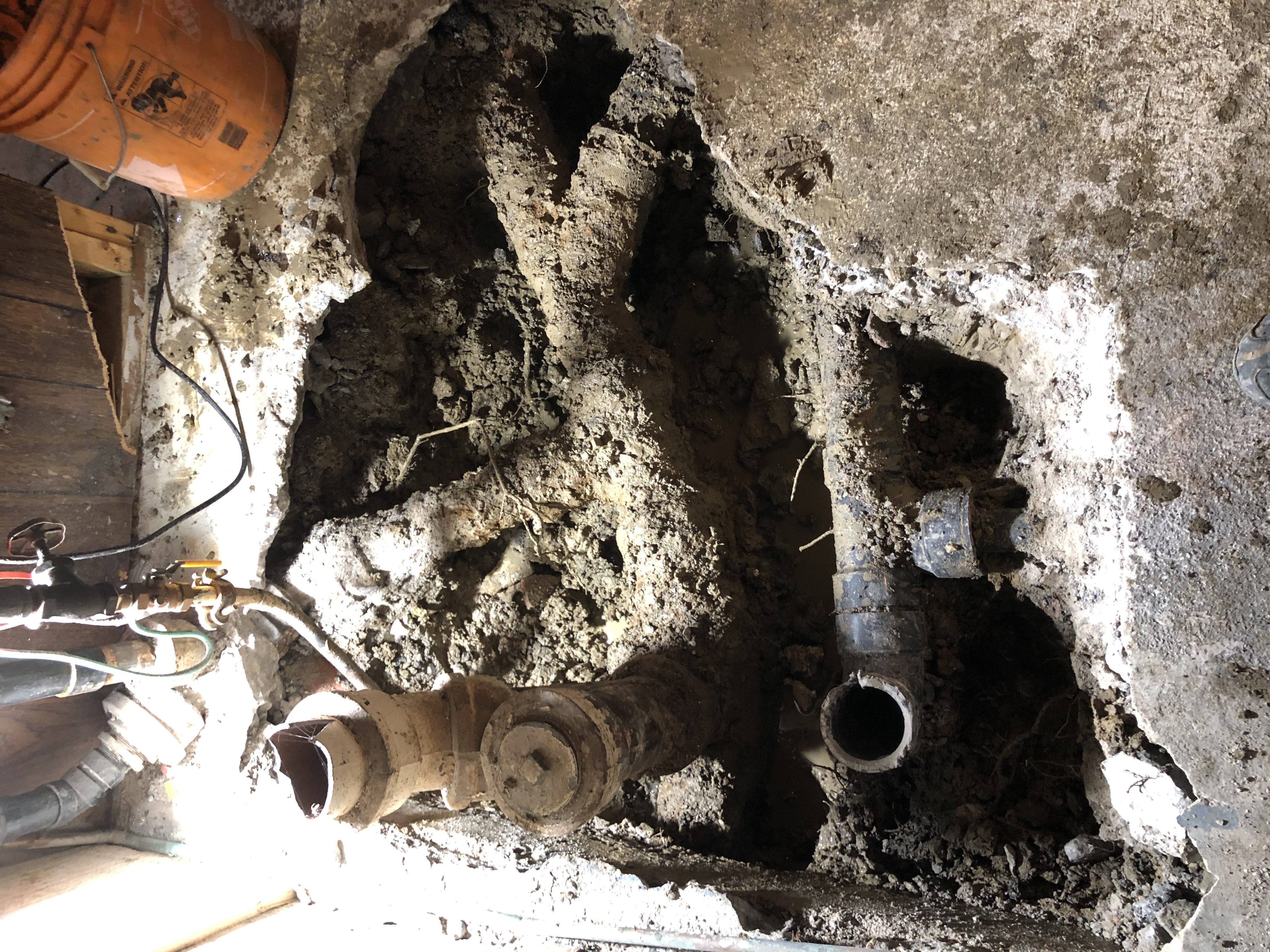 Interior sewer line repair