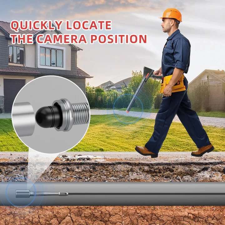 Professional sewer and utility line locating equipment for precise underground pipe diagnostics