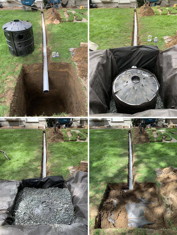 Underground drainage tile system with clean-out access